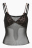 Vintage Leopard Mesh Spliced Camis