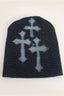 Gothic Cross Pattern Knit Hat