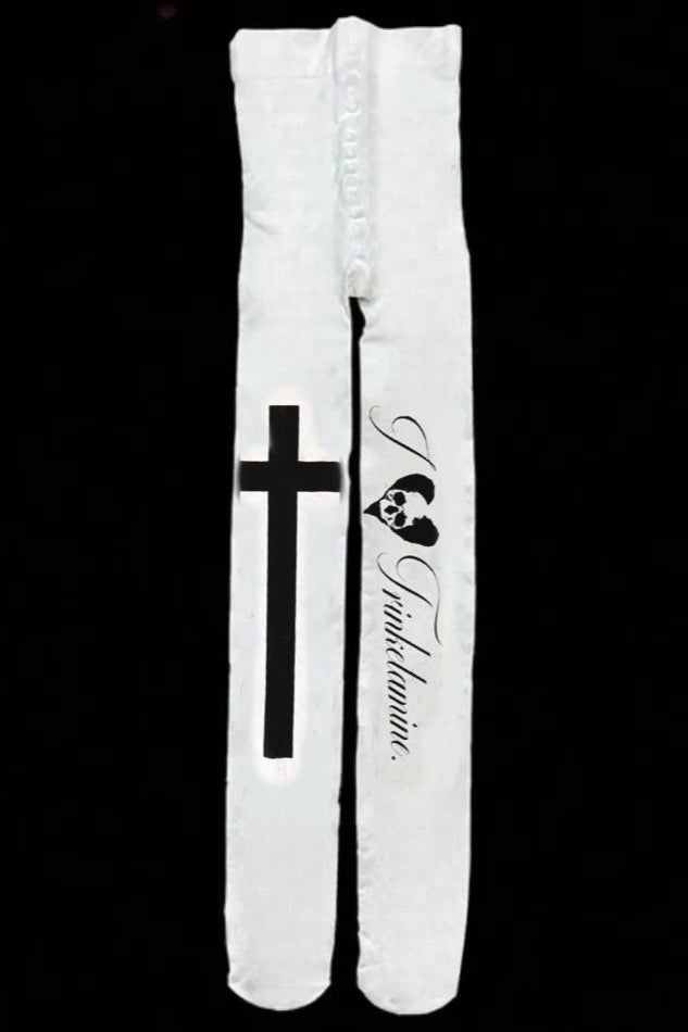 Gothic Punk Skull Print Socks Secondary image