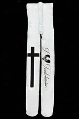 Gothic Punk Skull Print Socks