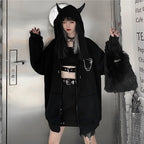 Dark Techwear Hooded Coat
