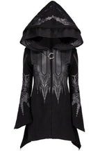 Wing Graphic Pointed Hem Hoodies