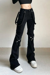 Black Tactical Belt Cargo Pant