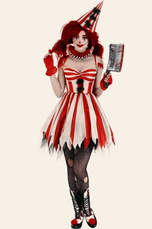 Terrifying Clown Cosplay Halloween Costume Main image