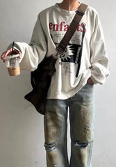 Unique Vintage Oversized Knit Top