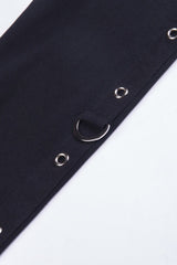 Punk Mesh Crop Hoodie