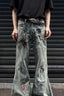 Oval Applique Flare Jeans