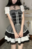Tiered Lace Trim Cape Skirt Sets