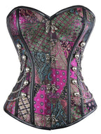 Punk Gothic Steel Boned Overbust Corset