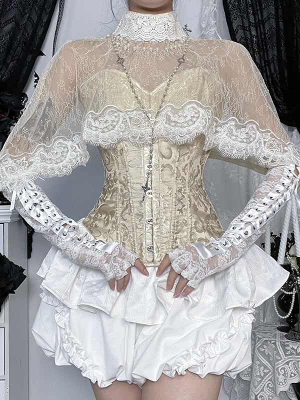Dark Lace Gothic Cloak