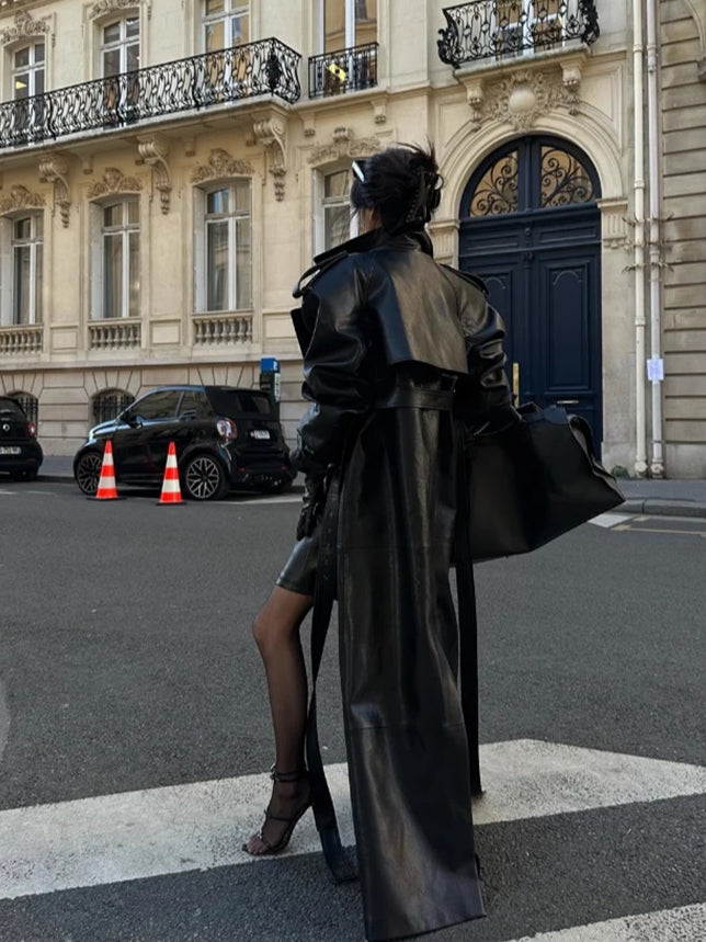 Chic Longline Trench Long Coat