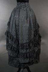 Gothic Lace Trim Halloween Skirt