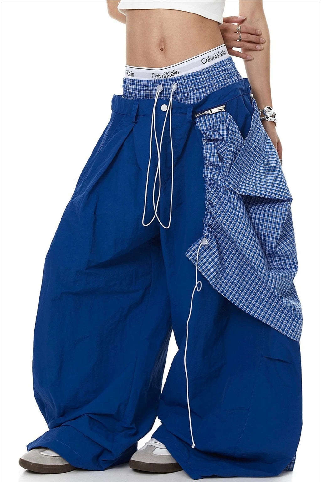 Double Drawstring Wide Leg Pants