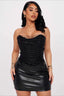 Lace Up Boned Cropped Corset