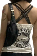 Skull Print Cami Tank Top