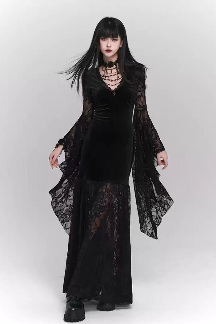 Dark Gothic Halloween Dress Main image