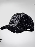 Polka Dot Vintage Cartoon Embroidered Baseball Hat