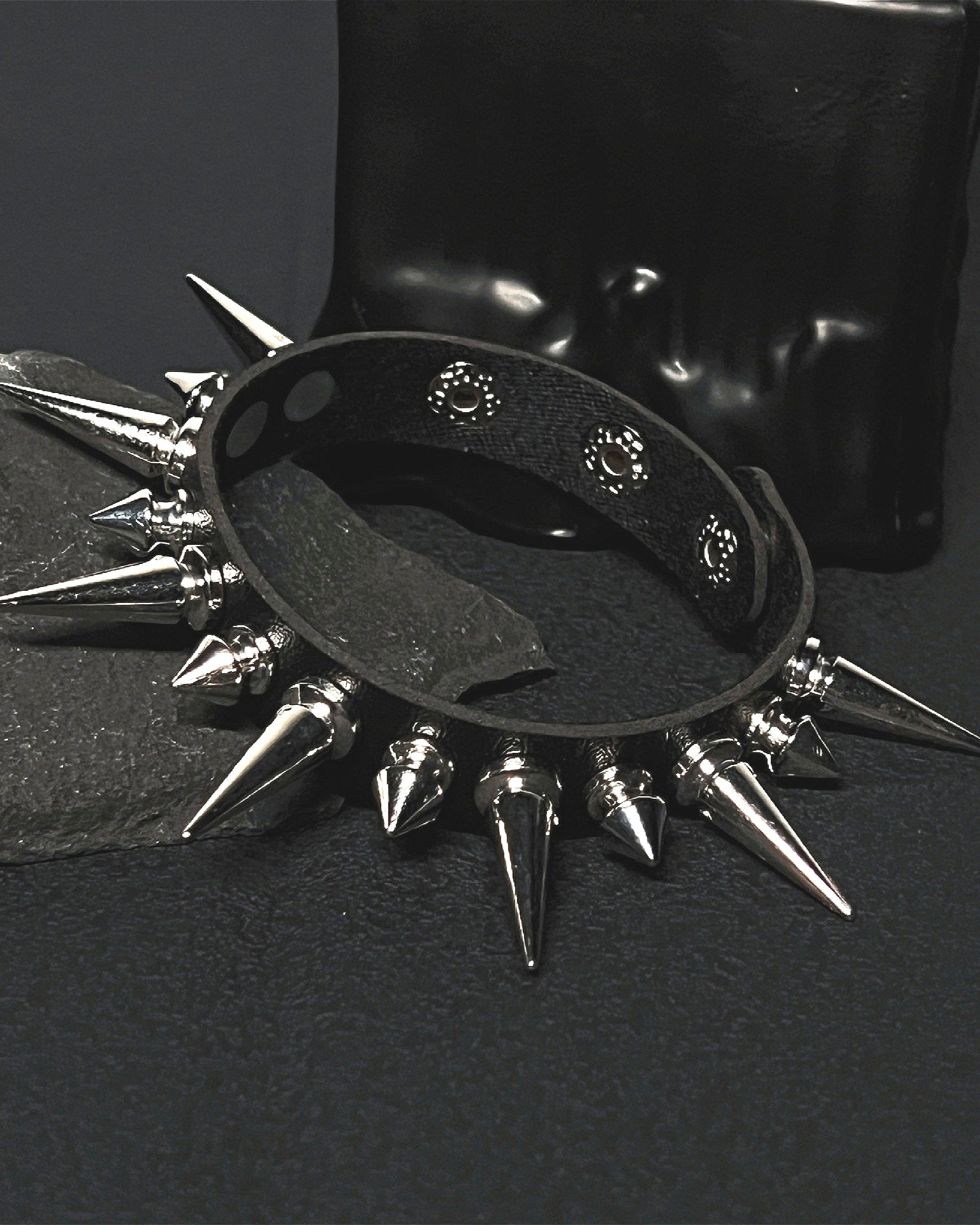 Dark Punk Stud Rivet Bracelet