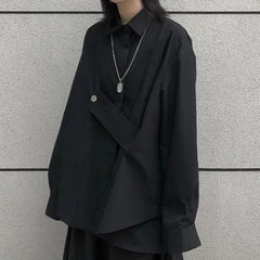 Asymmetric Baggy Gothic Blouse