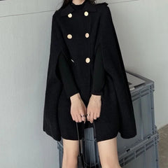 Loose Fit Woolen Cloak