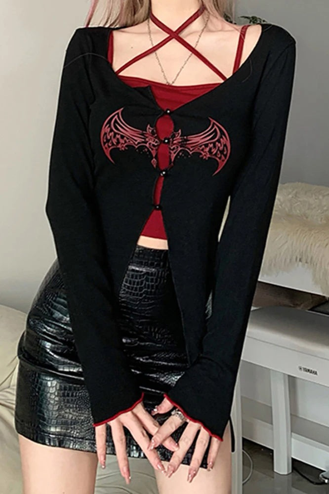 Gothic Bandage Layered T-Shirt Main image