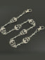 Street Retro Black Cross Pendant Waist Chain