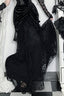 Velvet Lace Gothic Midi Skirt