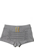 Embroidered Short-Sleeve Shorts