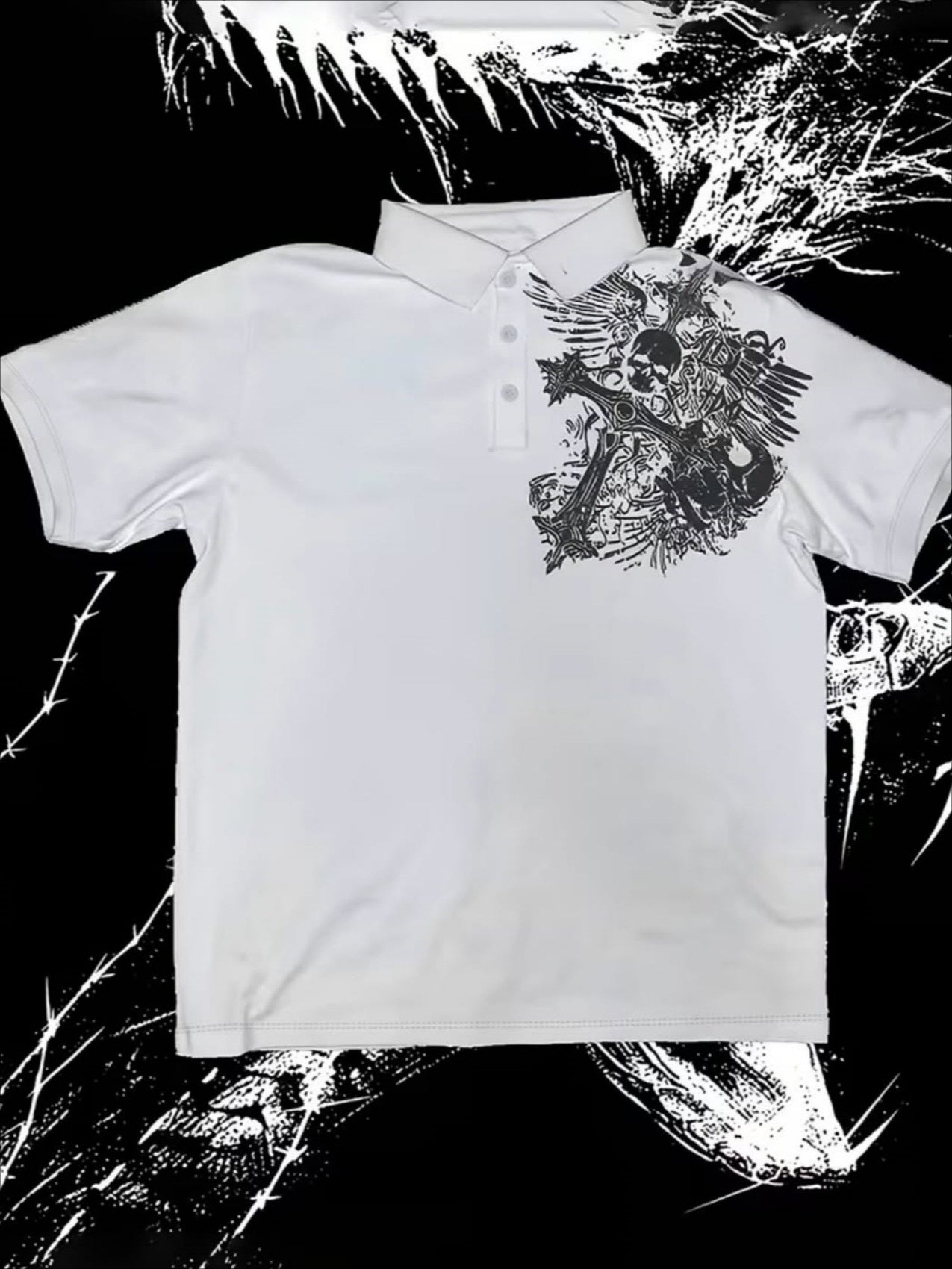 Street Y2K Loose Letter Print T-Shirt Secondary image