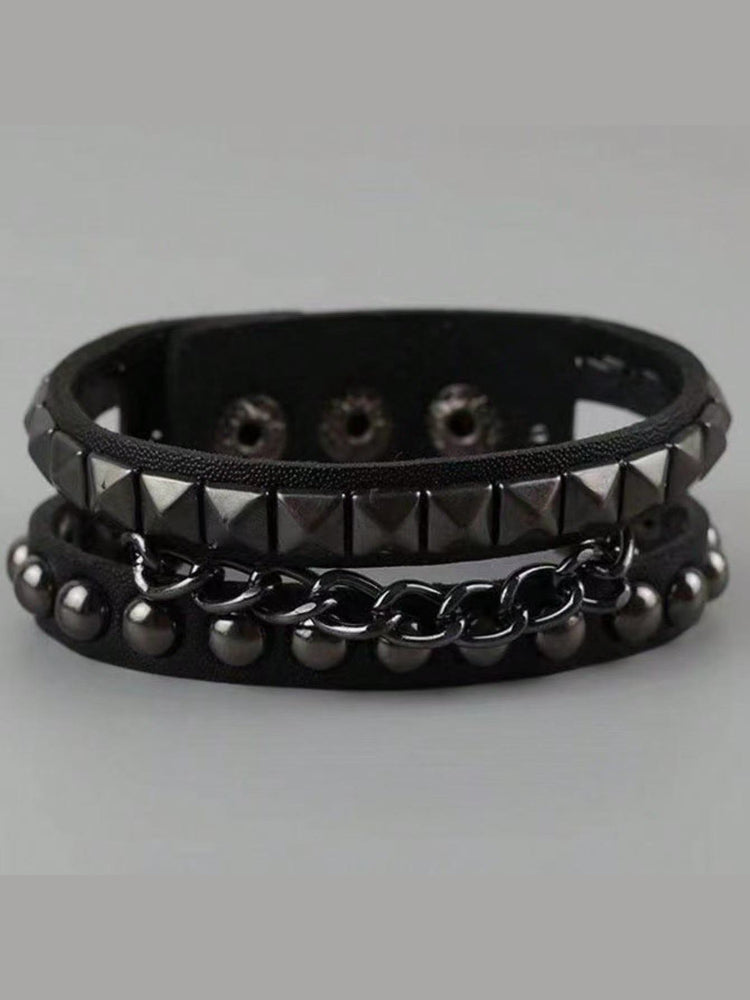 Dark Vintage Punk Rivet Bracelet