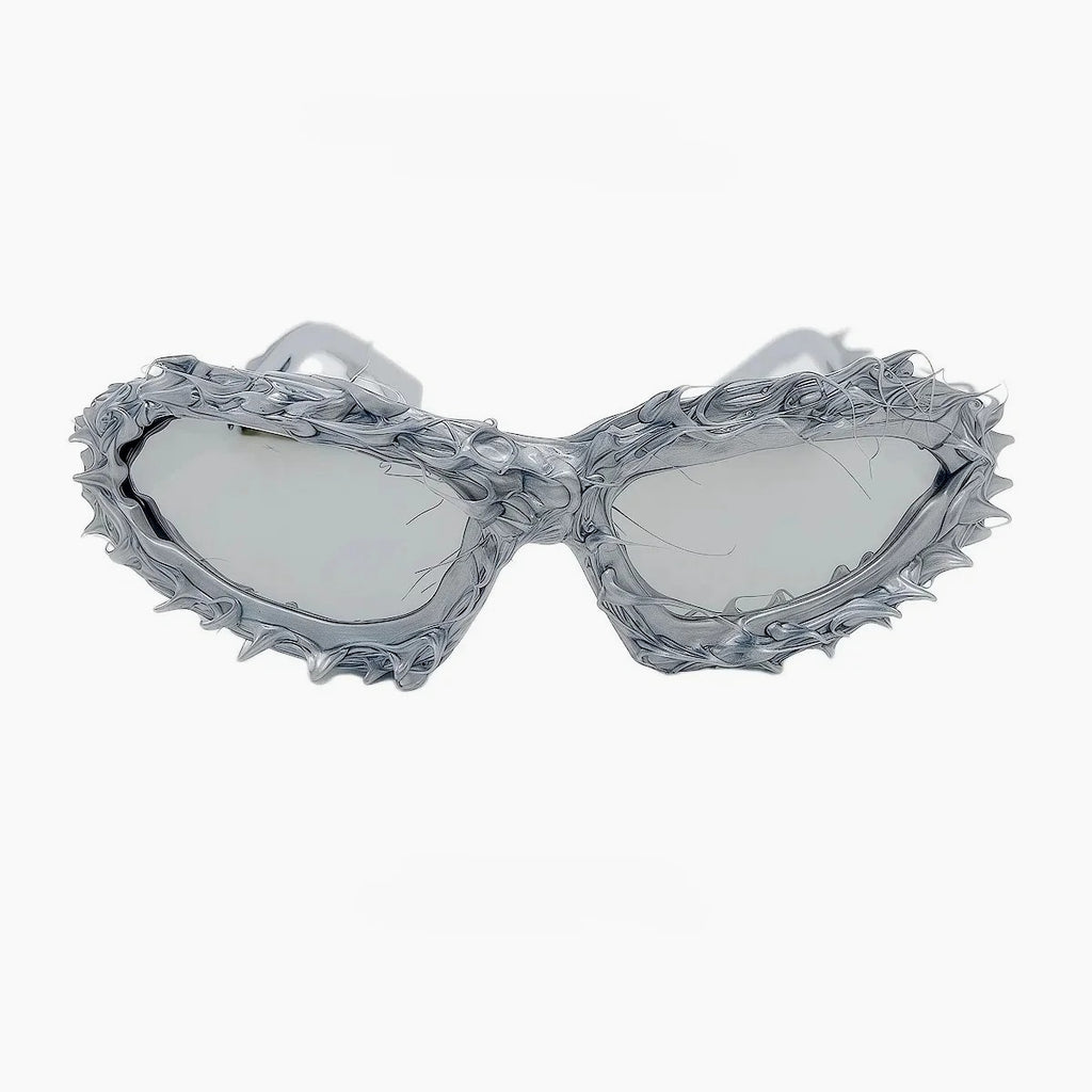 Futuristic Punk Y2K Irregular Glasses