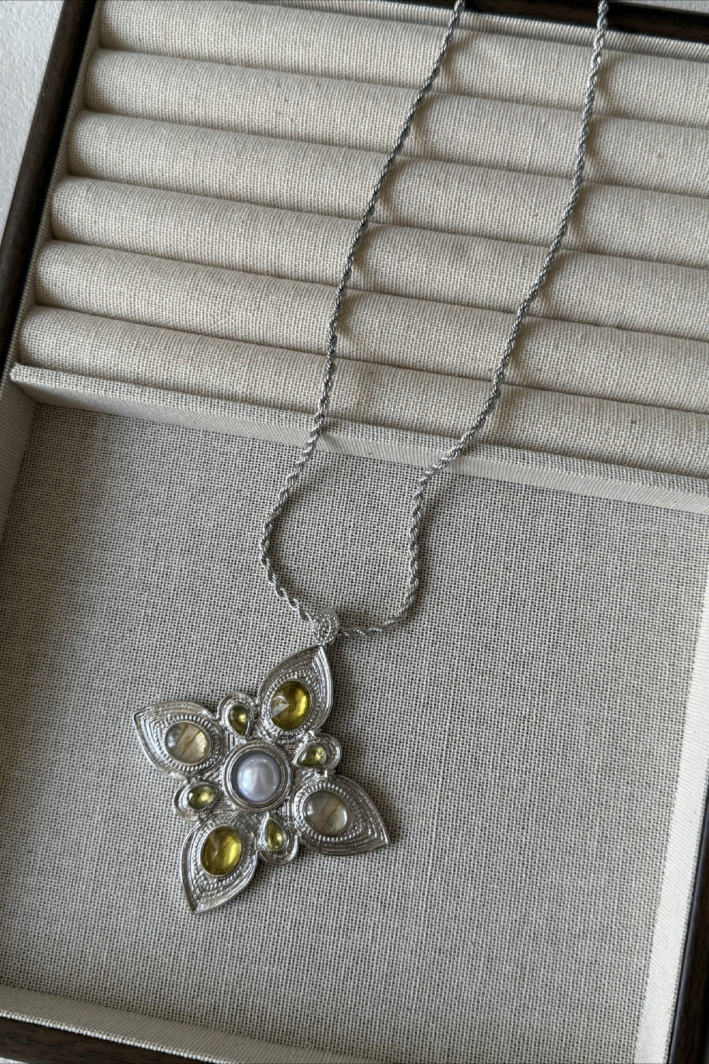 Y2K Chic Clover Zircon Necklace