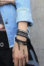 Dark Vintage Punk Rivet Bracelet