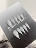 Cute Pure White Cat Paw Press On Nails