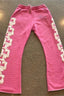 Contrast Print Drawstring Sweatpants
