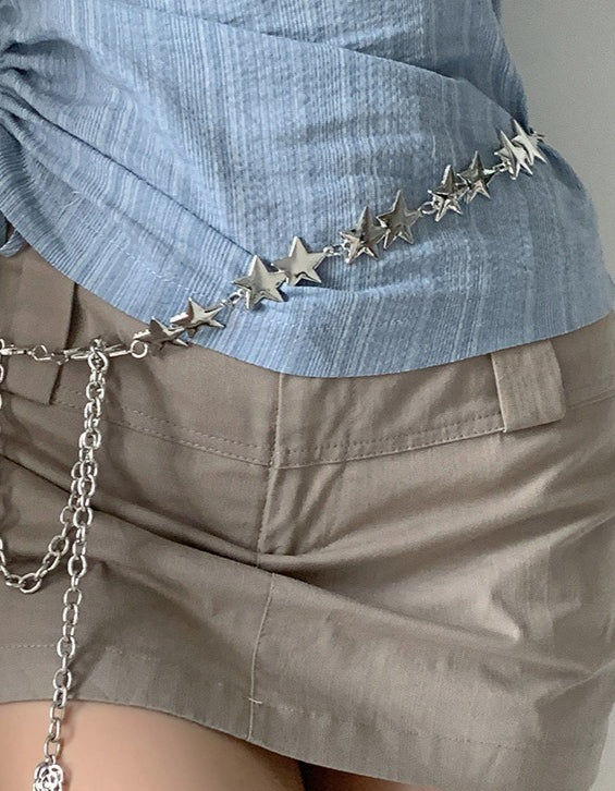 Y2K Star Retro Metal Waist Chain Main image