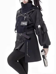 Mechanical Style Zipper Jacket