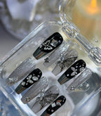 Heavy Metal Butterfly Press On Nails