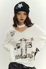 Punk Spicy Long Sleeve Knit Top