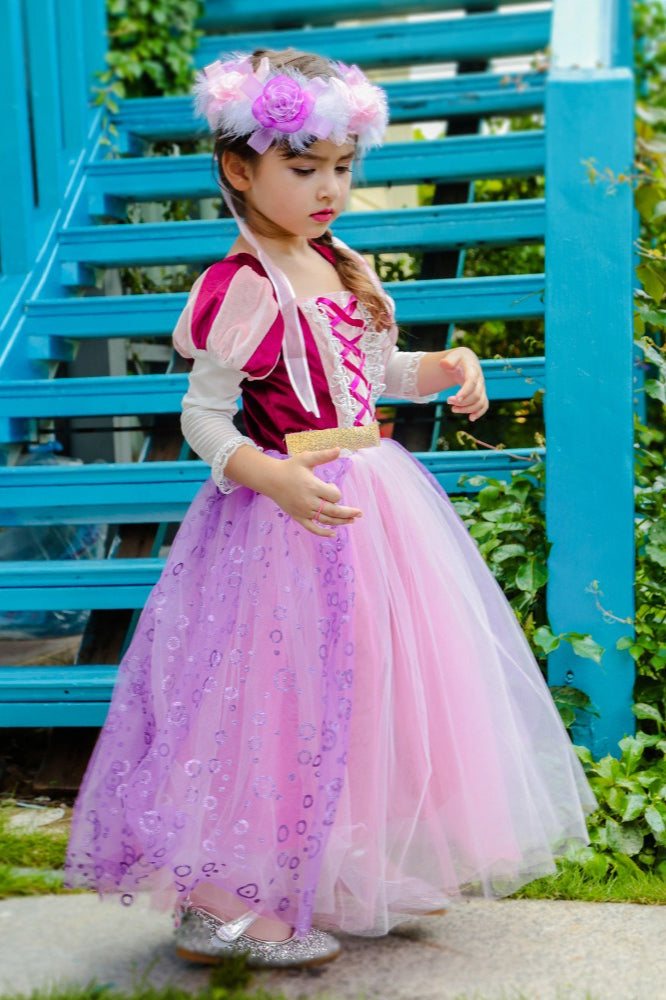 Magic Princess Tulle Dress Kid Halloween Costume Secondary image