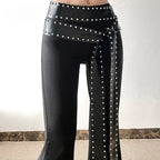 Studded Belt Gothic Punk Pants