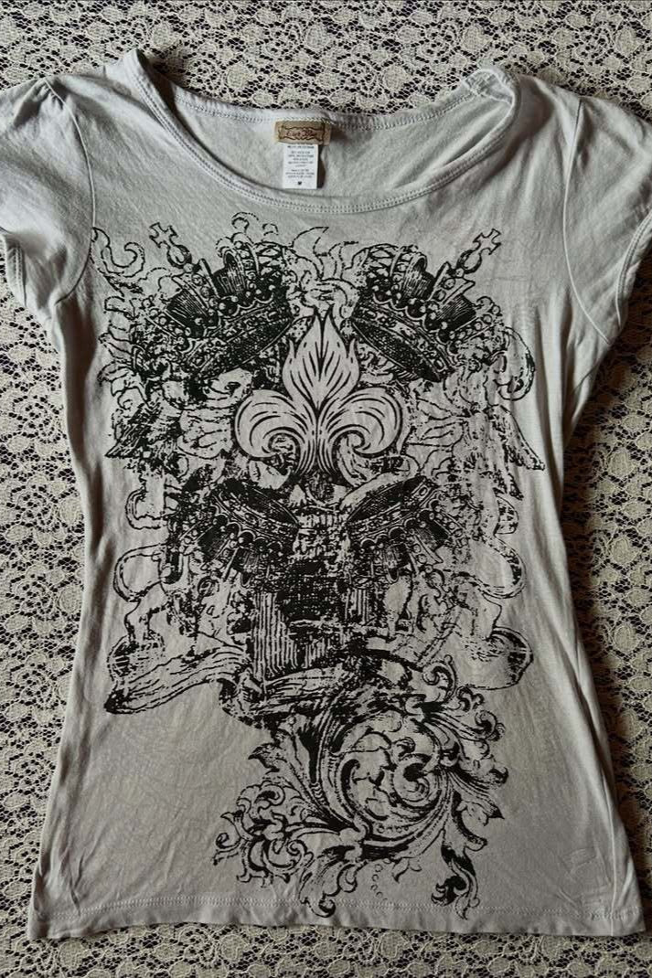 Gothic Punk Slim Round Neck T-shirt Main image