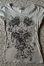 Gothic Punk Slim Round Neck T-shirt