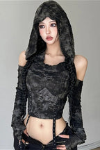 Slim Fit Cut Out Backless Crop Top