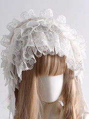 Handmade Gothic Lolita Lace Nun Hat