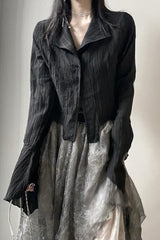 Gothic Dark Retro Long Sleeve Blouse