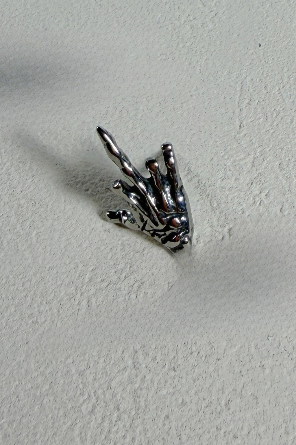 Punk Ghost Hand Skull Stud Earrings