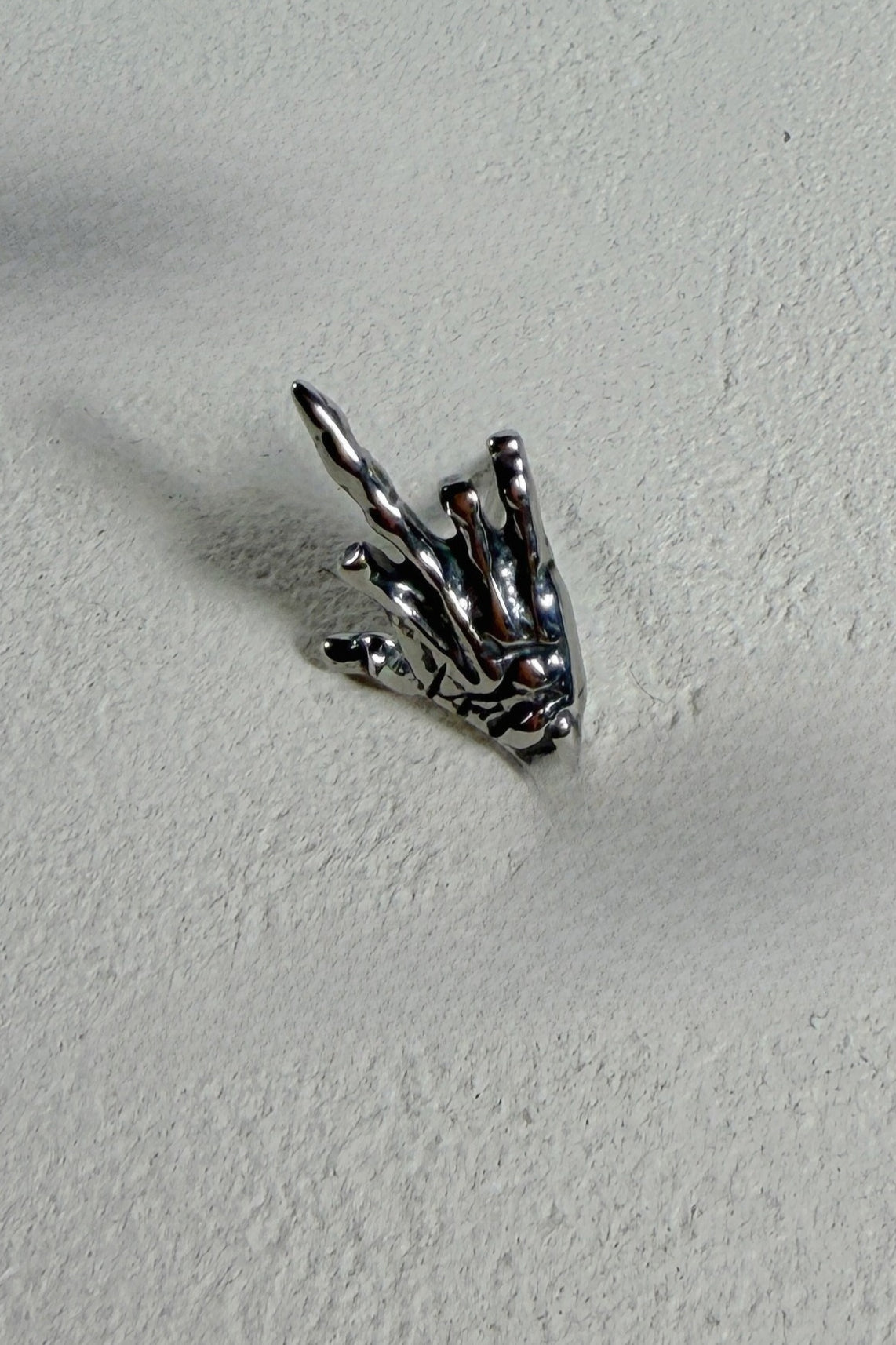 Punk Ghost Hand Skull Stud Earrings
