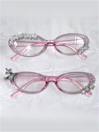 Y2K Millennium Cute Bling Glasses