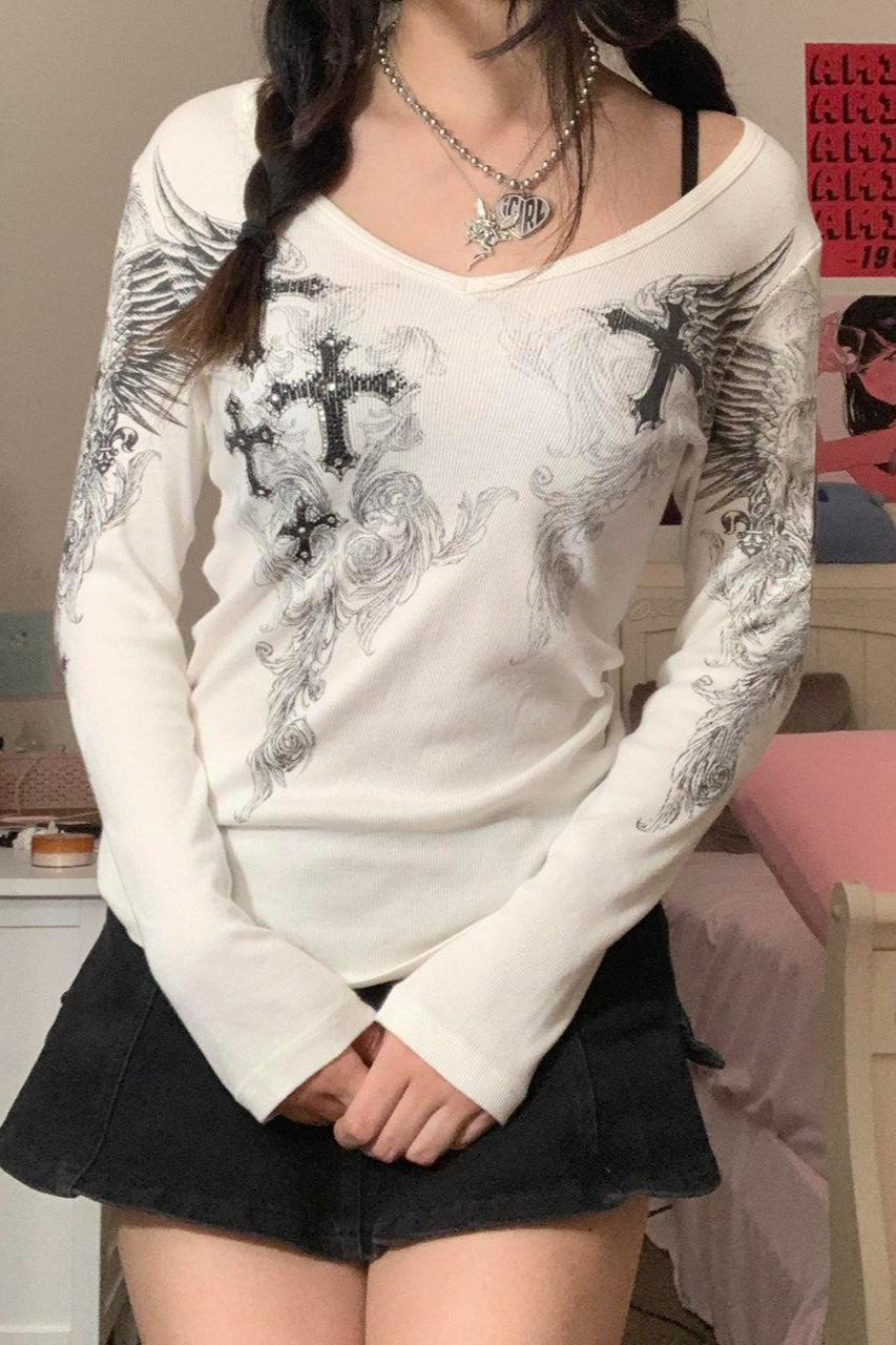 Slim Fit Printed Round Neck T-Shirt Main image